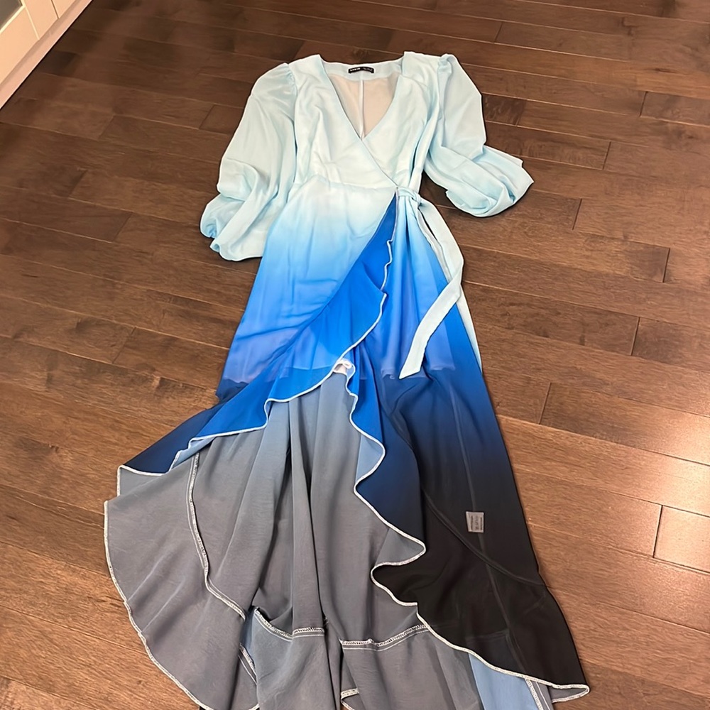 Blue ombré dress
